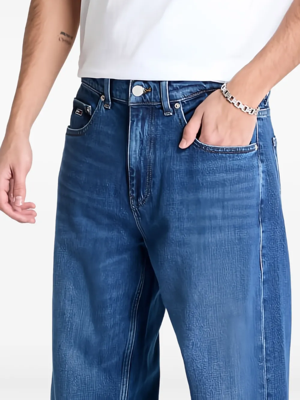 Tommy Jeans Jaimie ruimvallende jeans Blauw
