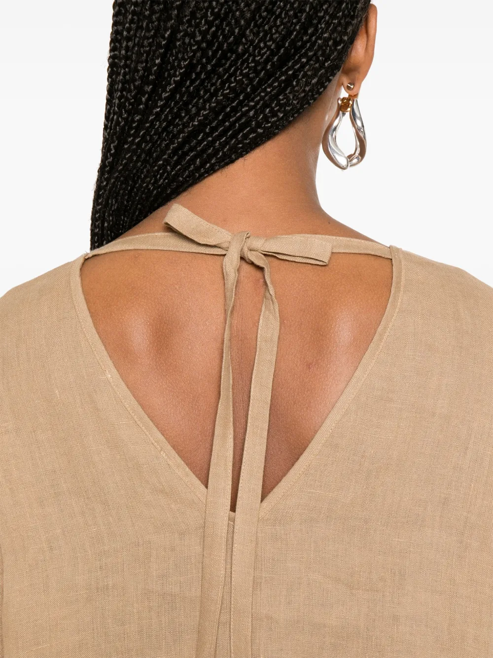 kaos Linnen shirt Beige