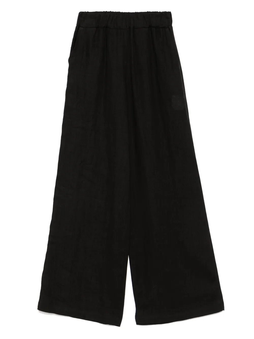 linen wide-leg trousers