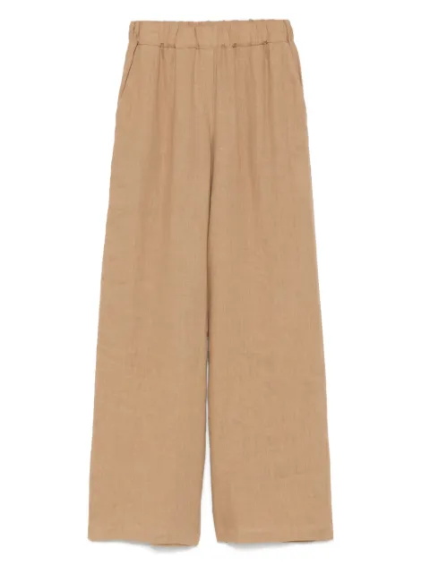 kaos pantalon en lin à coupe ample