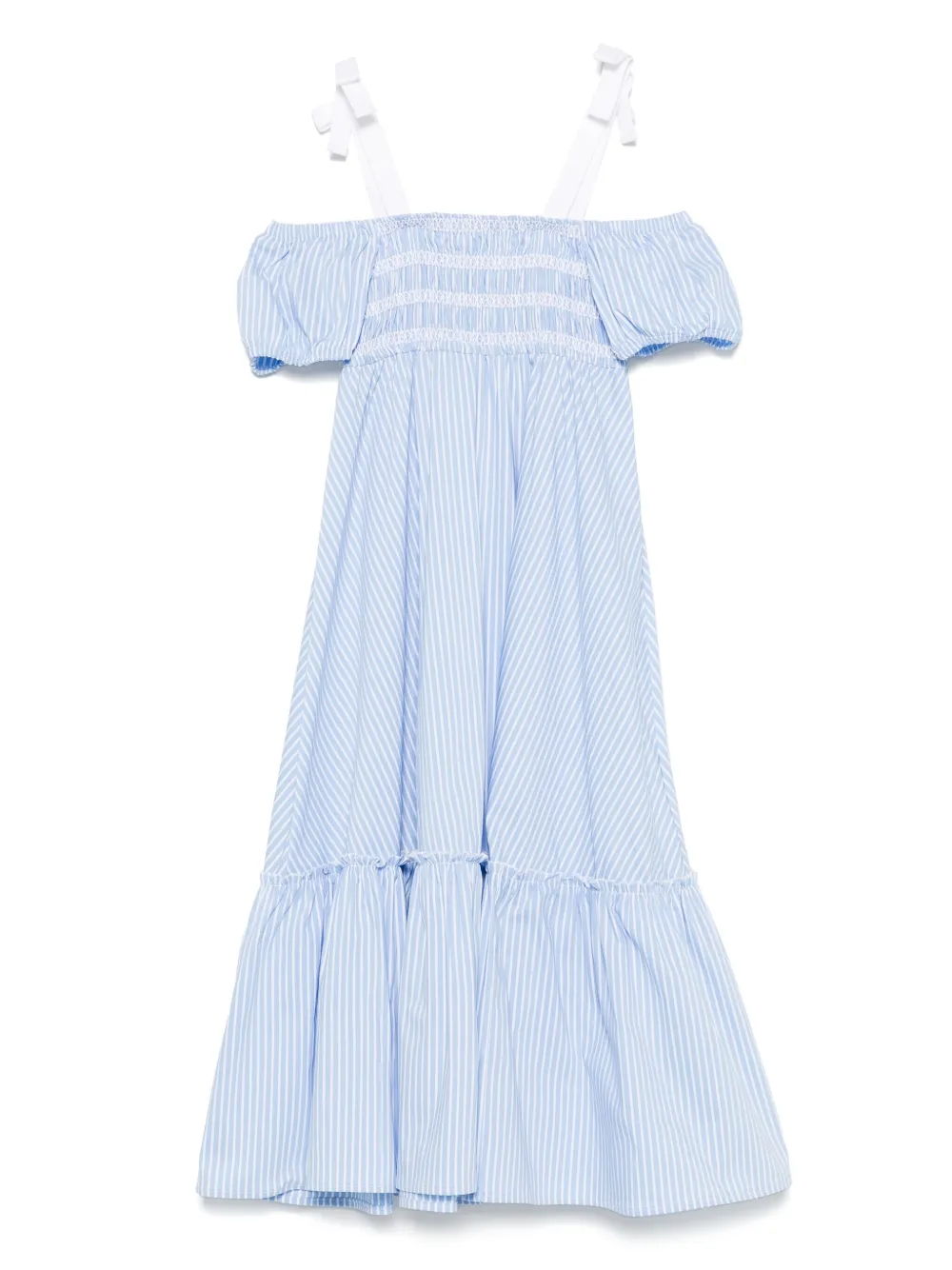 Philosophy Di Lorenzo Serafini Kids ストライプ ワンピース - ブルー Philosophy Di Lorenzo Serafini Kids ストライプ ワンピース - ブルー
