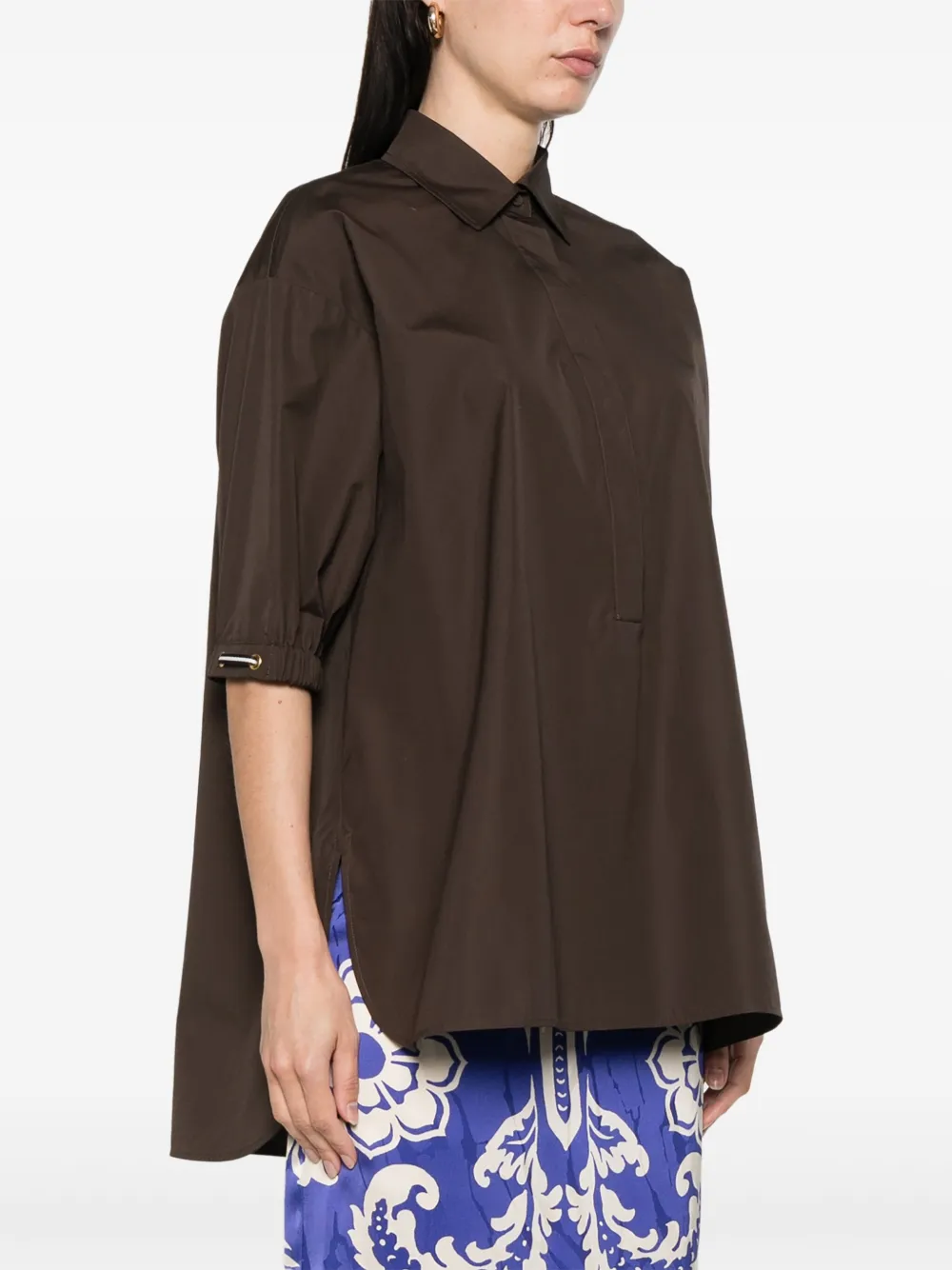 Max Mara Teano blouse Bruin