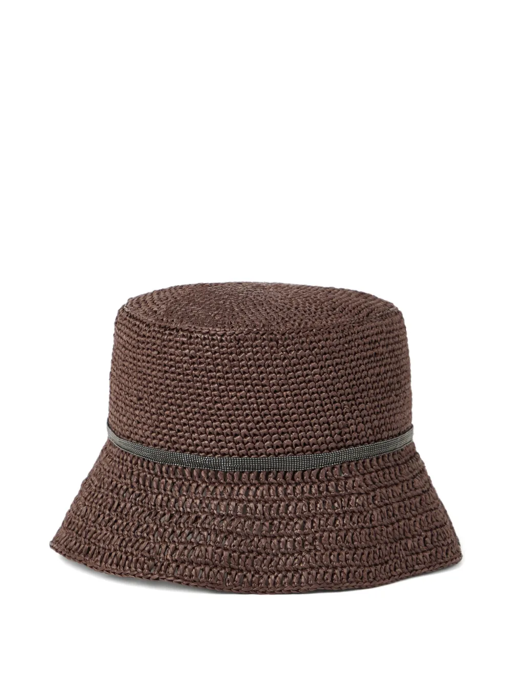 Brunello Cucinelli Monili-chain bucket hat | Brown | Image 1