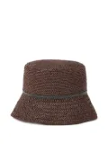 Brunello Cucinelli Monili-chain bucket hat - Brown
