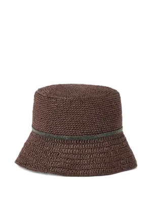 送料関税込♡BRUNELLO CUCINELLI バケットハット レディース 向け チョコレート モニーレ付き バケットハット