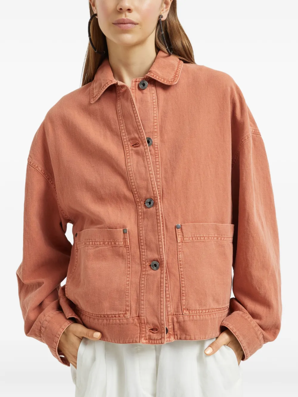Brunello Cucinelli Monili jack met kettingdetail Oranje
