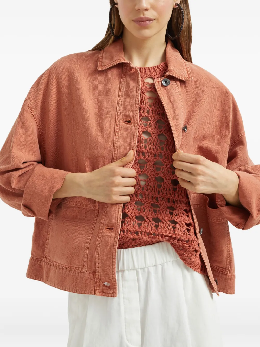 Brunello Cucinelli Monili jack met kettingdetail Oranje
