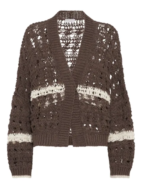 Brunello Cucinelli 오픈 니트 가디건