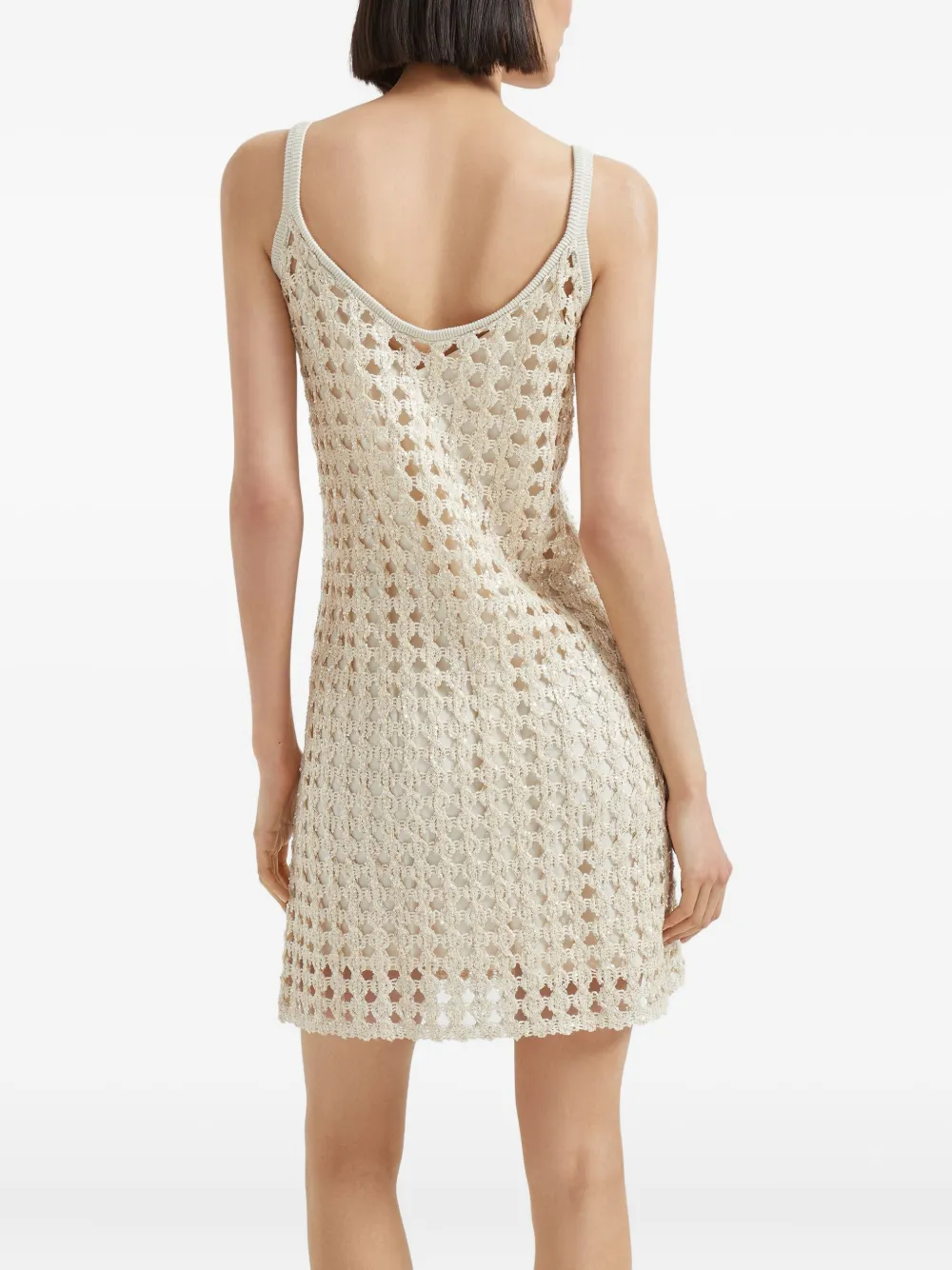 Brunello Cucinelli Gehaakte jurk Beige