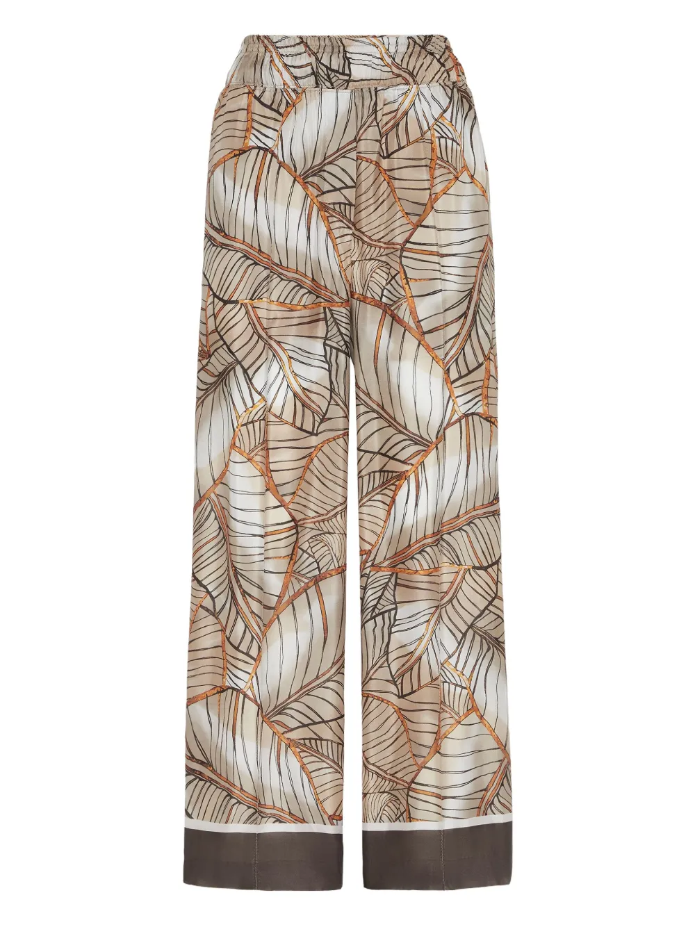 Brunello Cucinelli Papyrus-print trousers | Neutrals | Image 1