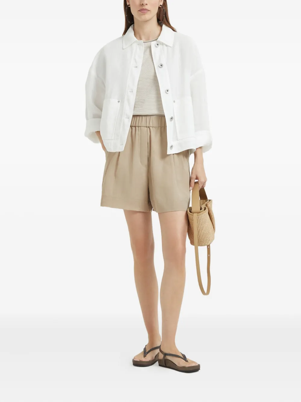Brunello Cucinelli organza shorts | Short Shorts | Image 2