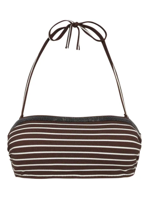 Brunello Cucinelli Monili-detail bikini top