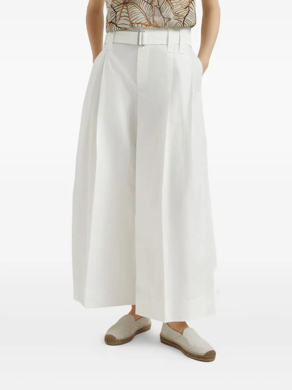 Brunello Cucinelli Plooibroek Wit