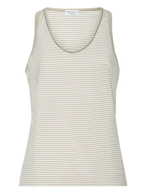 Brunello Cucinelli striped tank top