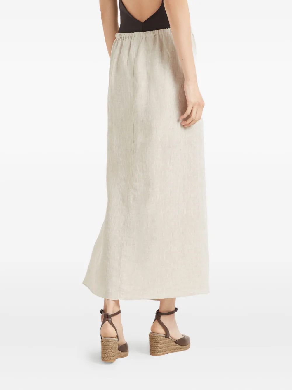 Brunello Cucinelli Linnen maxi-rok Beige