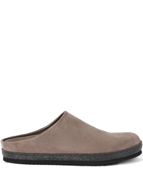 Brunello Cucinelli Monili chain-detail flat mules