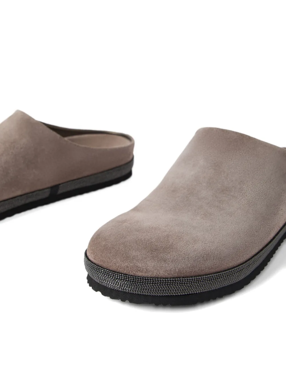 Brunello Cucinelli Monili chain-detail flat mules Brown