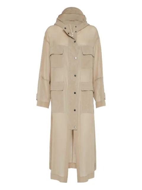 Brunello Cucinelli Cappotto con catena Monili