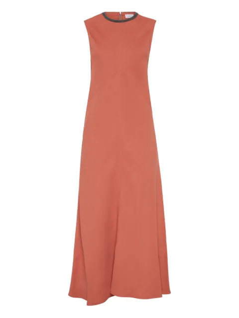 Brunello Cucinelli Monili chain-detail midi dress 