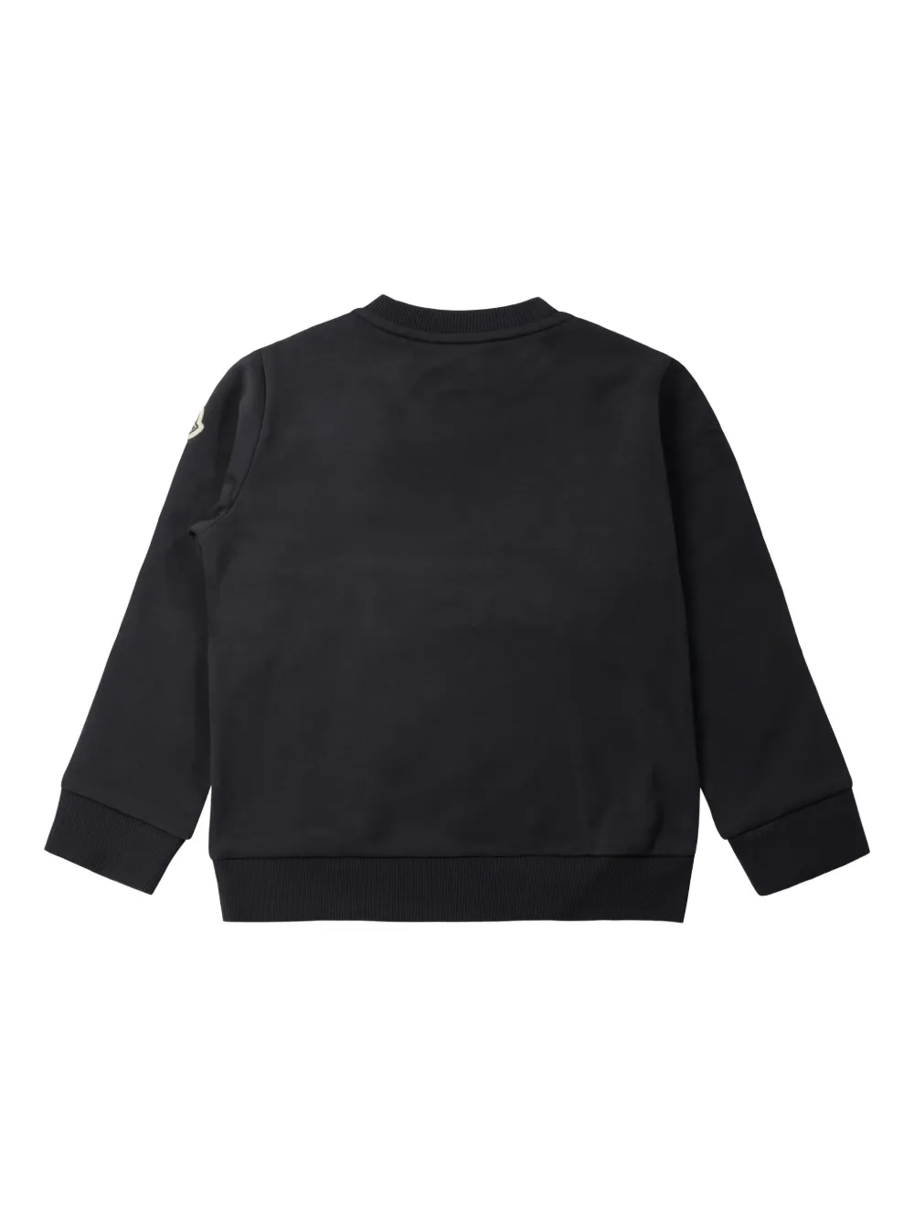 Moncler Enfant Sweater met geborduurd logo Blauw