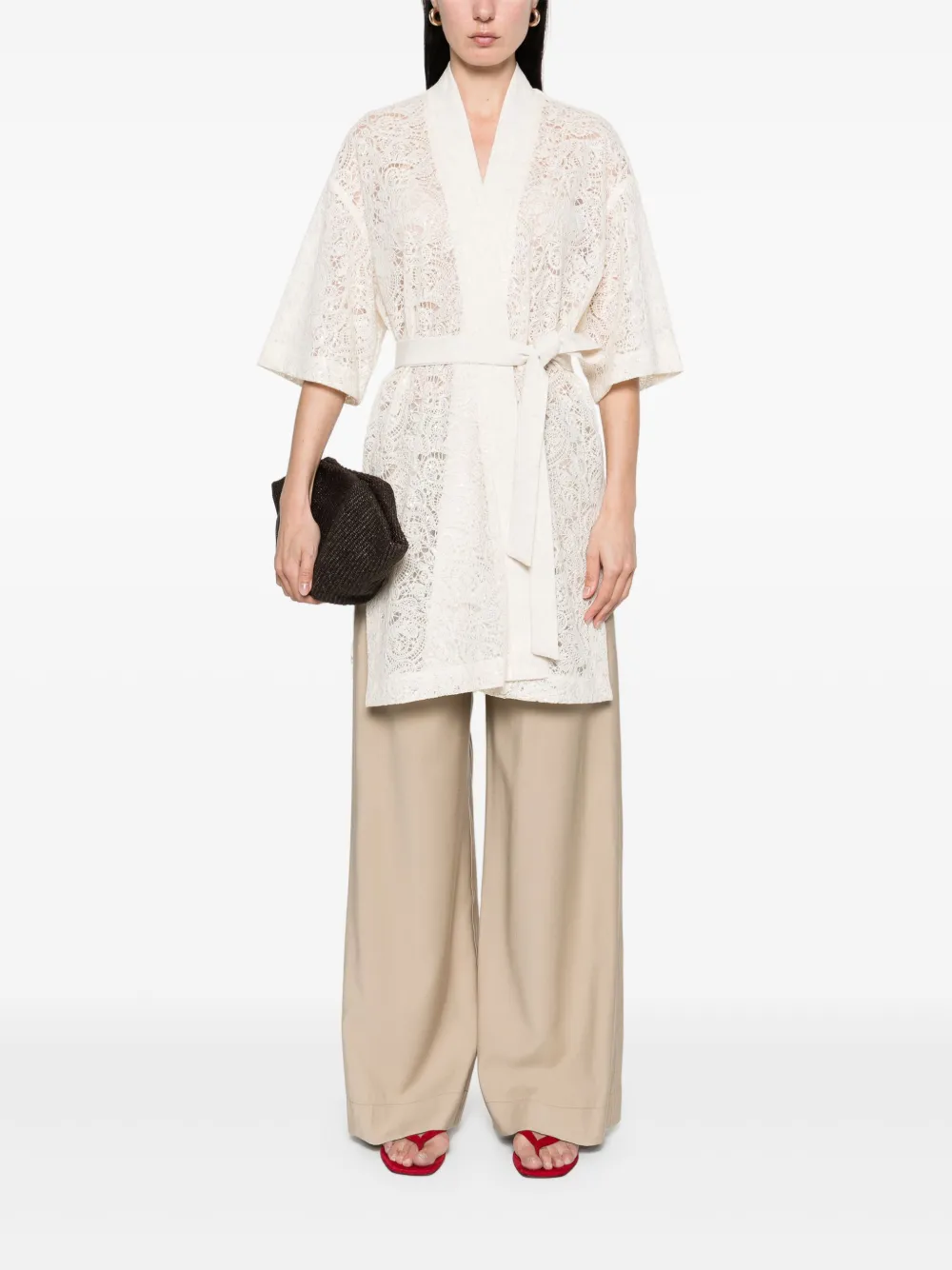 KAOS SEQUIN-EMBELLISHED COAT