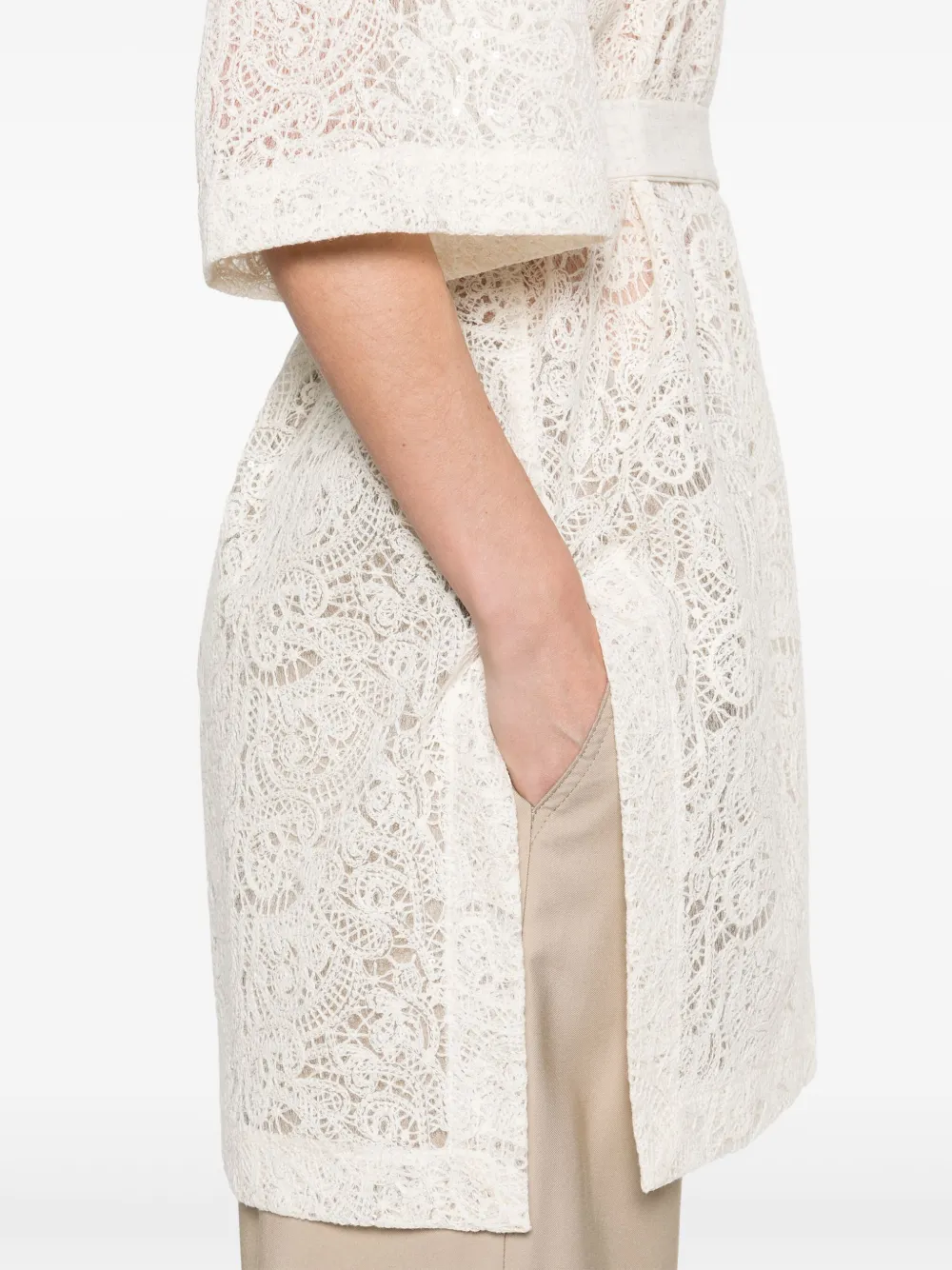 KAOS SEQUIN-EMBELLISHED COAT