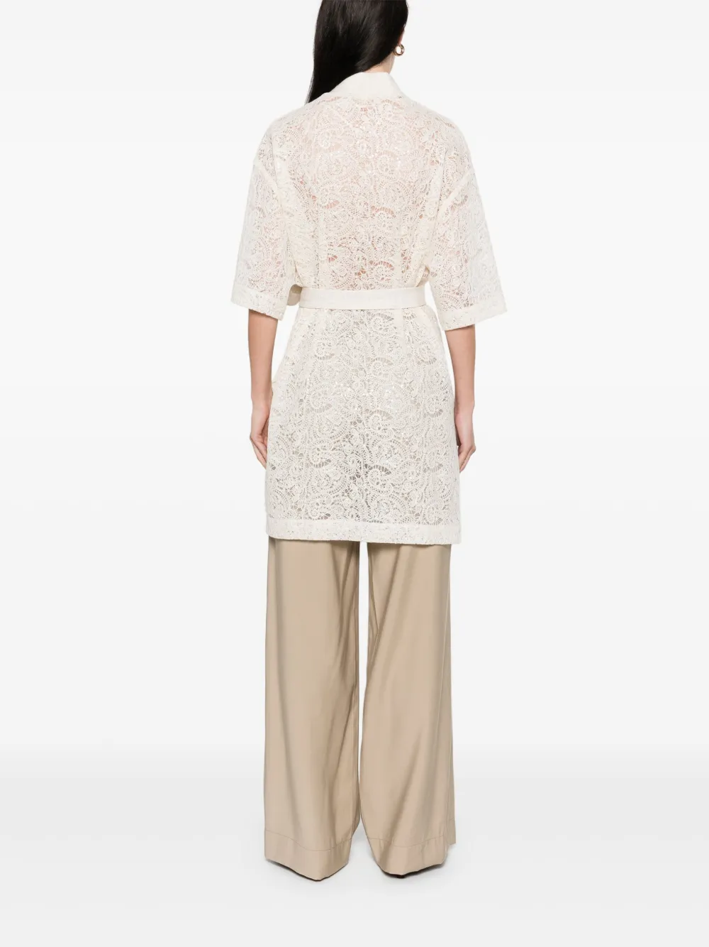 KAOS SEQUIN-EMBELLISHED COAT