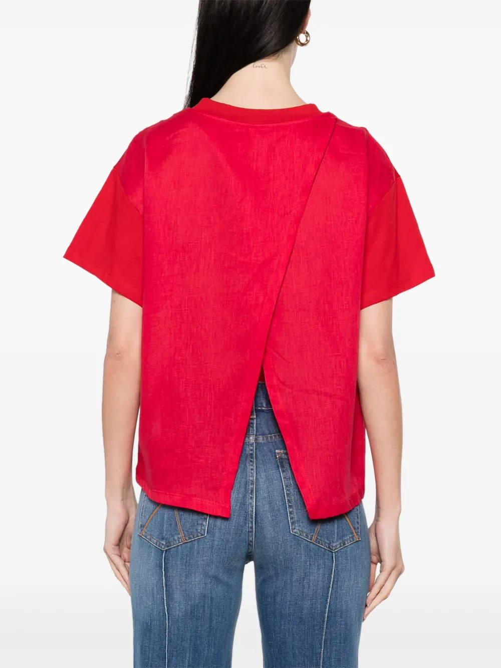 kaos Gelaagd T-shirt Rood