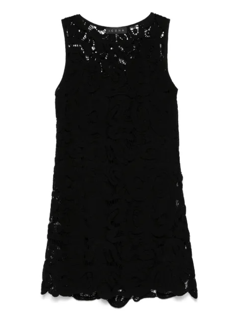 kaos vestido corto tejido de crochet