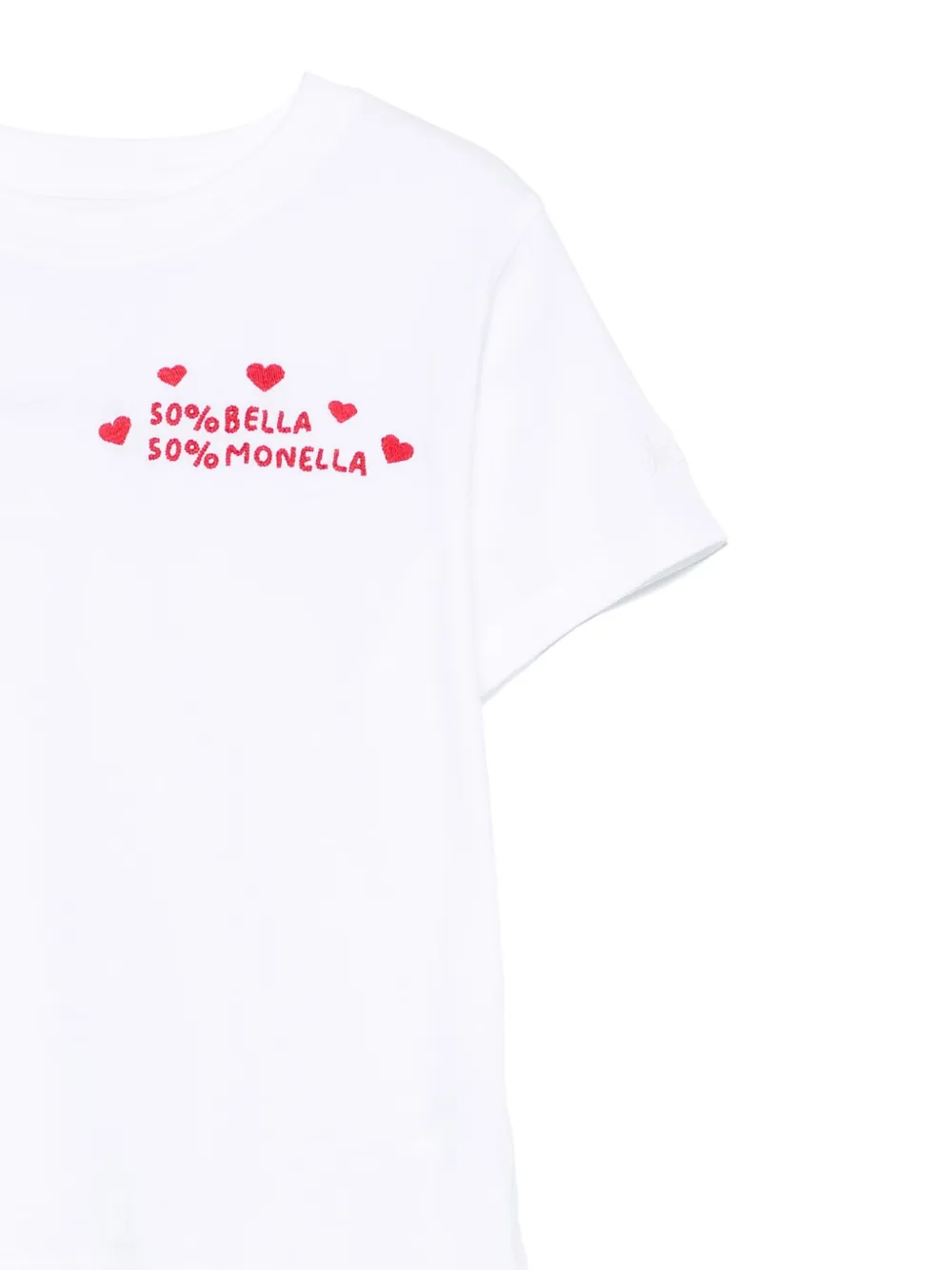 MC2 Saint Barth Kids Elly T-shirt Wit