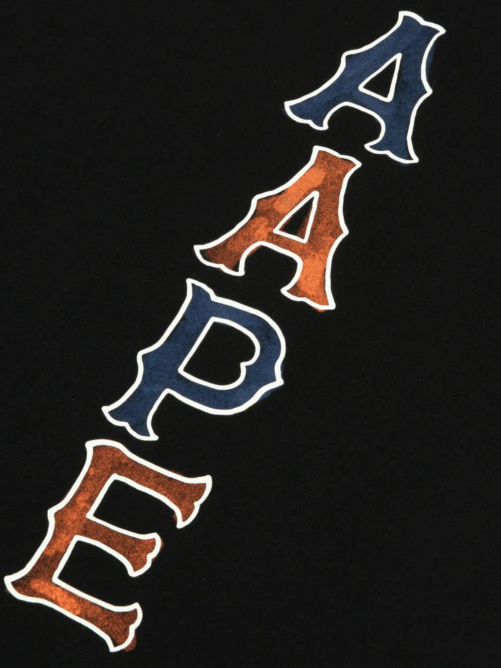 AAPE BY *A BATHING APE T-shirt met logoprint Zwart