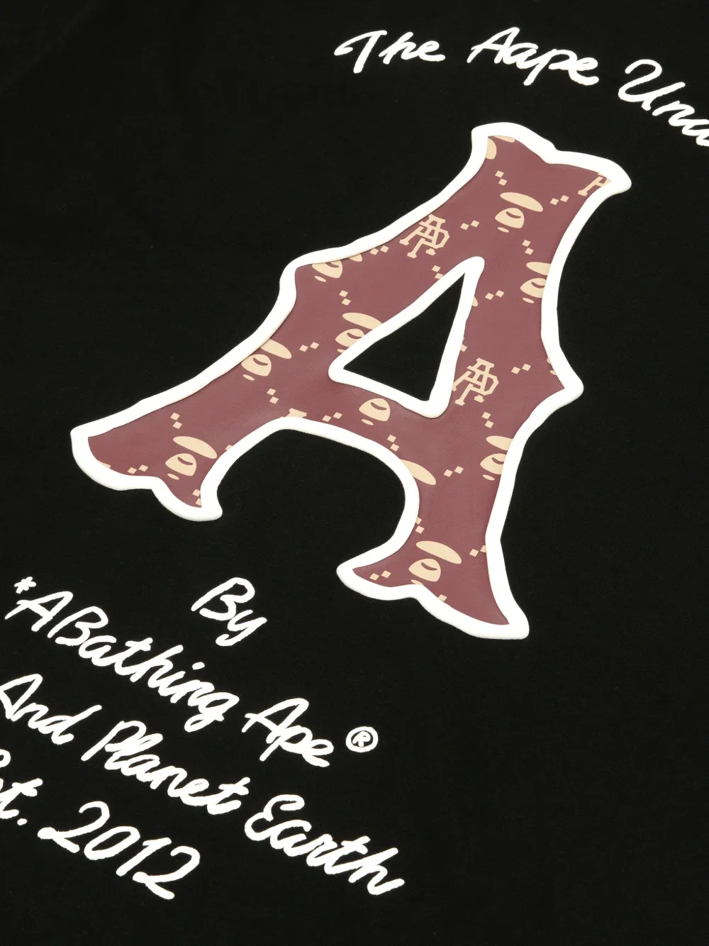 AAPE BY *A BATHING APE T-shirt met logoprint Zwart
