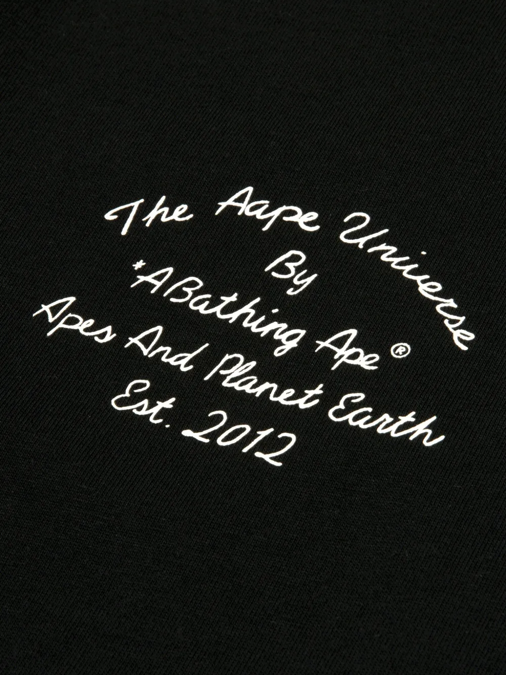AAPE BY *A BATHING APE T-shirt met logoprint Zwart