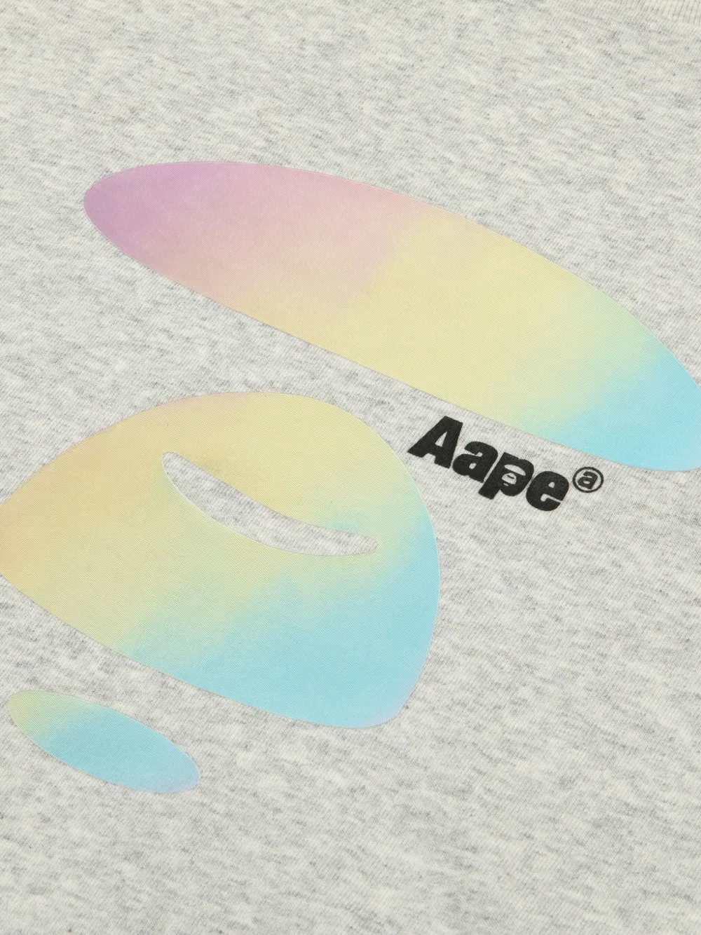 AAPE BY *A BATHING APE T-shirt met logoprint Grijs