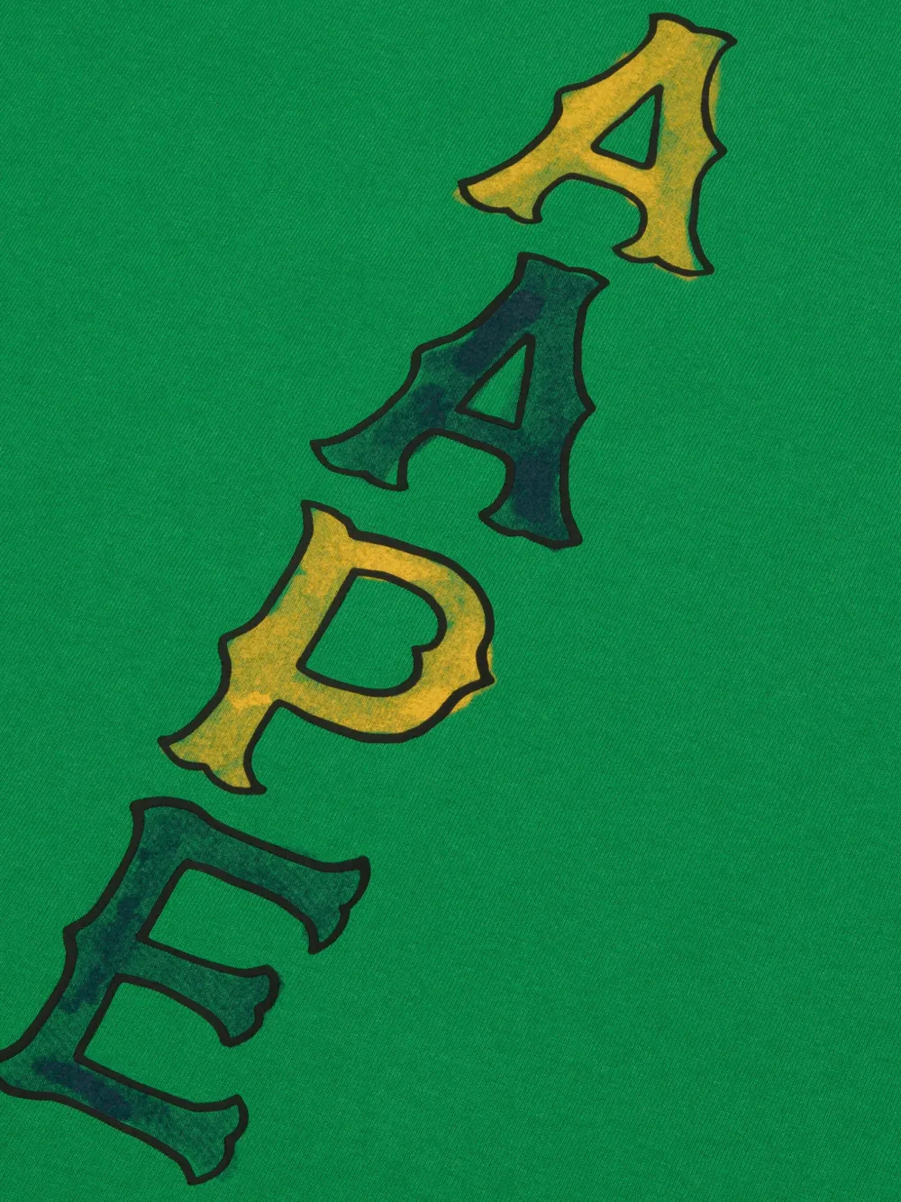 AAPE BY *A BATHING APE T-shirt met logoprint Groen