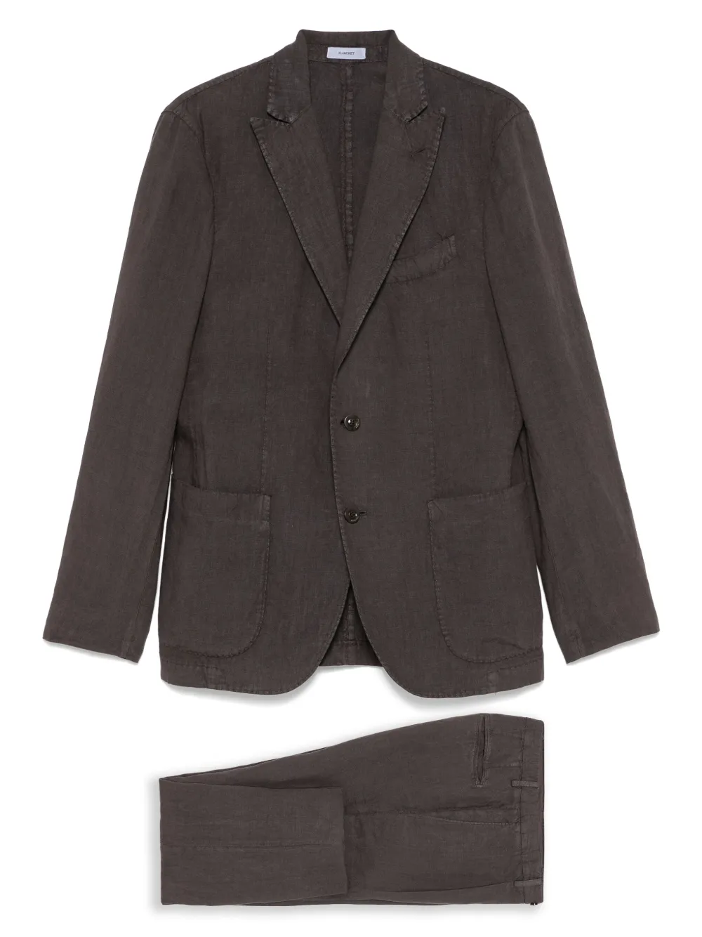 Boglioli traje de lino | marrón | Image 1