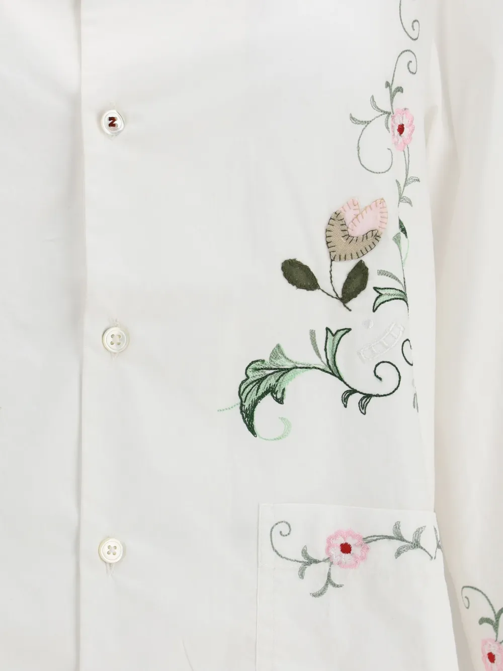 Baziszt Embroidered Shirt In White