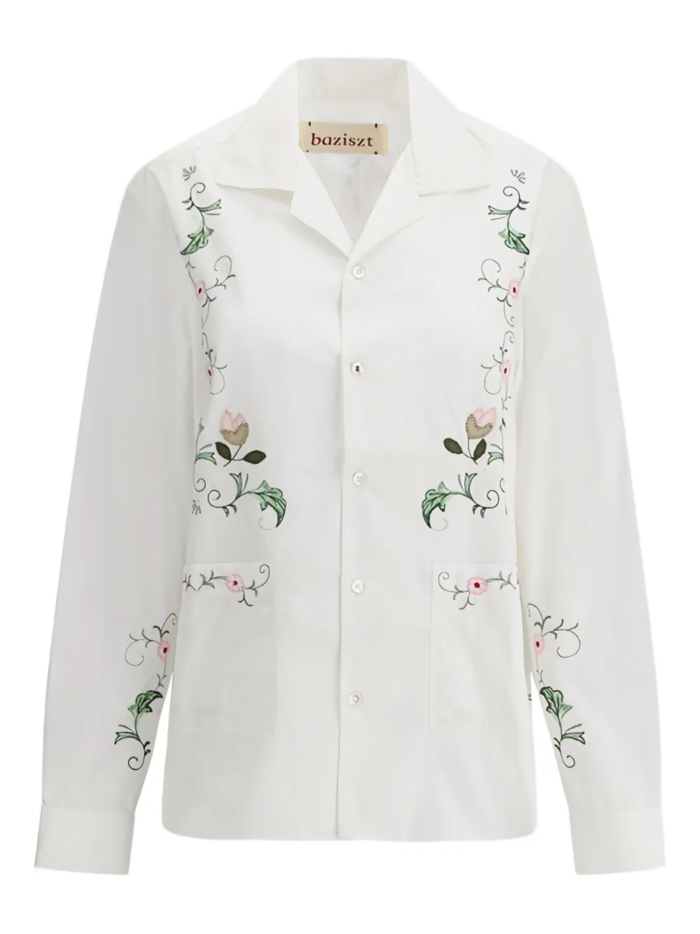 Baziszt floral-embroidered shirt | White | Image 1