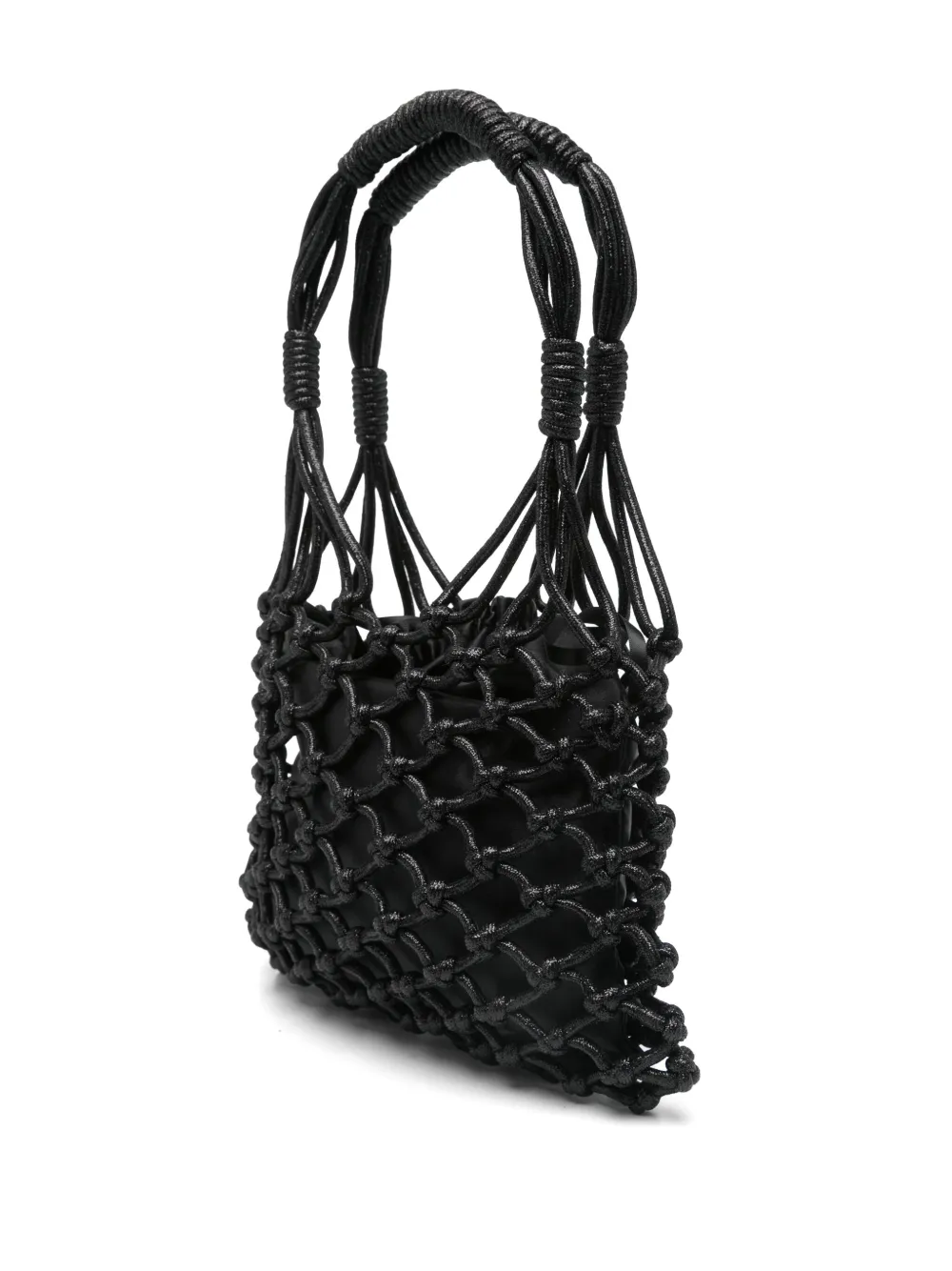 TWINSET Lurex mini-shopper - Zwart