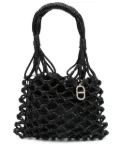 TWINSET mini lurex tote bag - Black