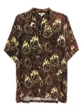 Stain Shade graphic-print shirt - Brown