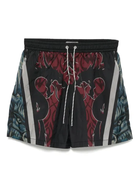 Stain Shade graphic-print swim shorts