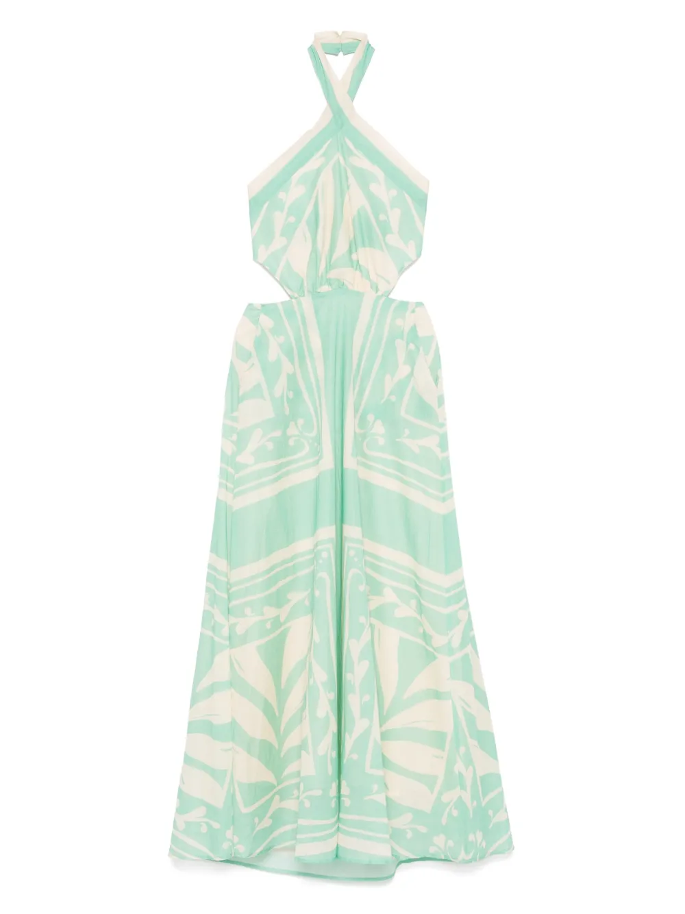 TWINSET Maxi-jurk met abstracte print Groen