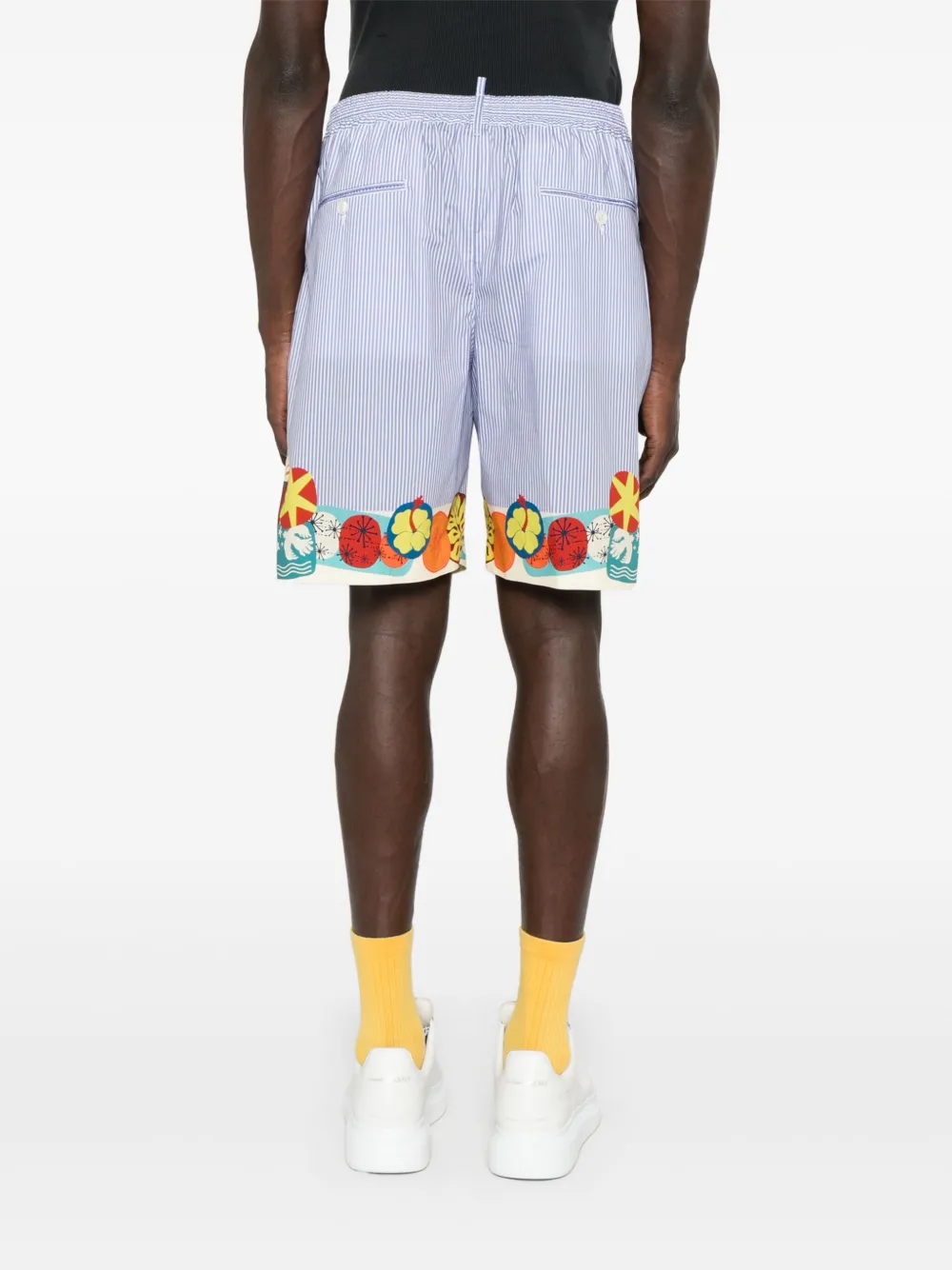 DSQUARED2 Zwembroek met elastische tailleband Blauw