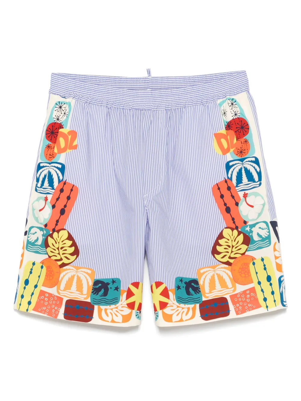 DSQUARED2 elastic-waistband shorts | Blue | Image 1