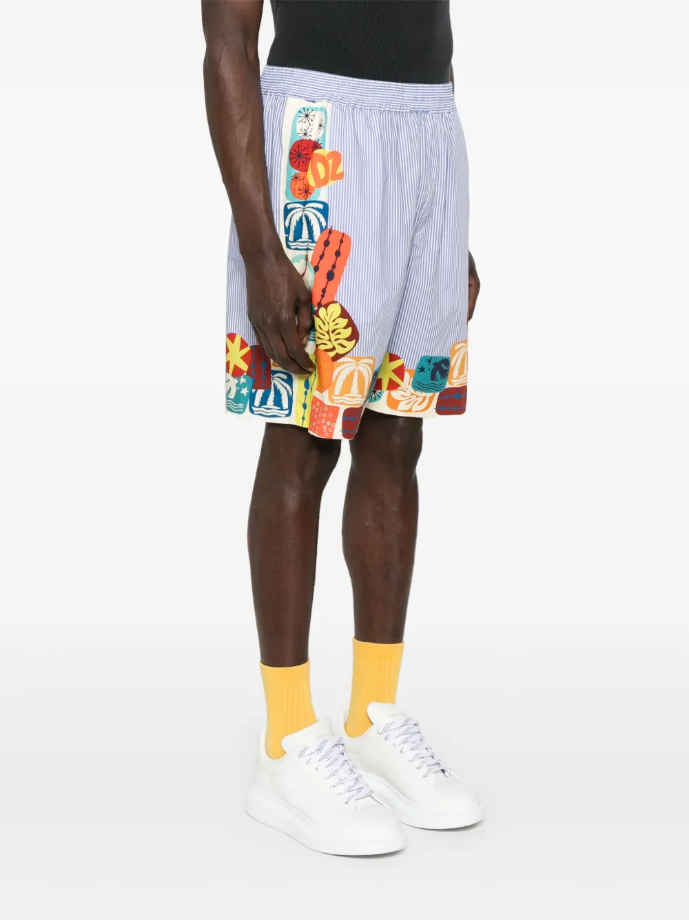 DSQUARED2 Zwembroek met elastische tailleband Blauw