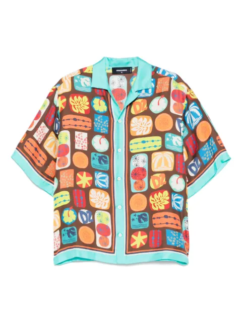 DSQUARED2 printed shirt