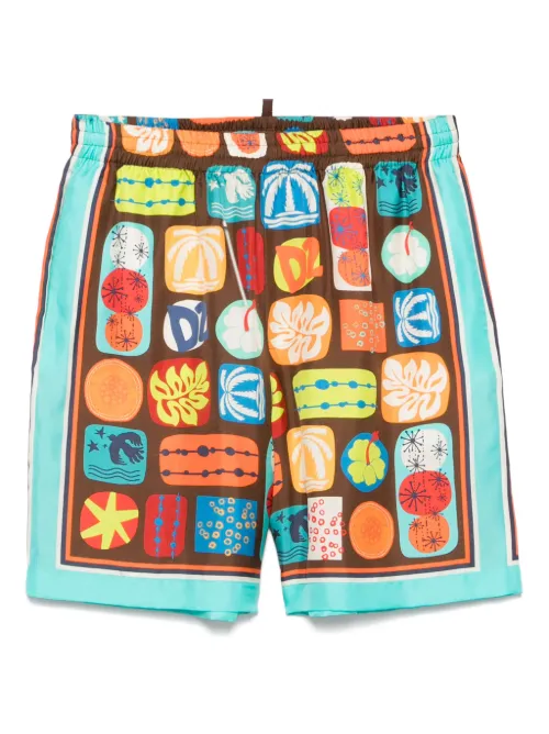 Bermuda à taille élastiquée - DSQUARED2 - Modalova
