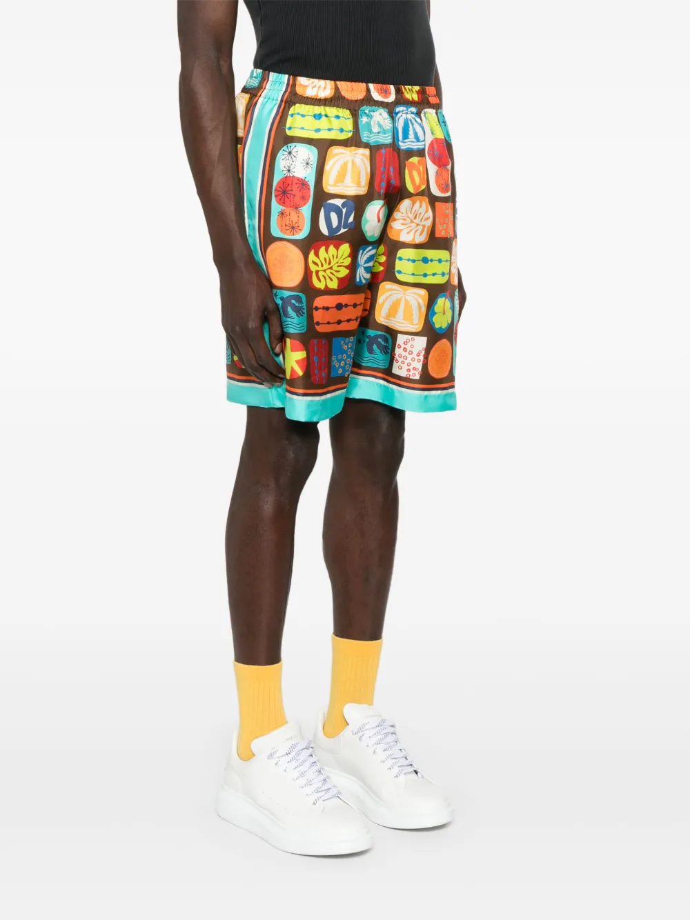 Dsquared2 Elastic Boxer Shorts In Blue