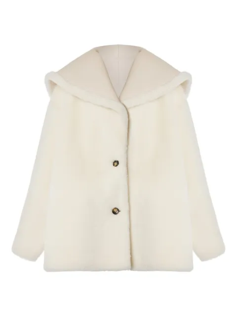 Alberta Ferretti reversible button-fastening coat